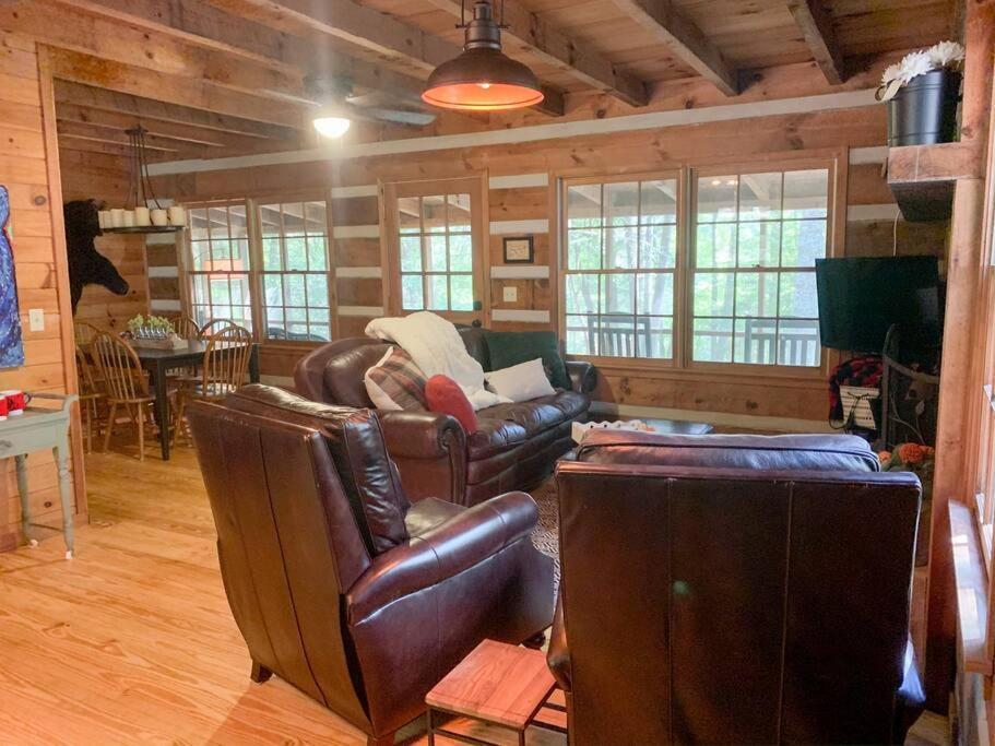 Hot Tub, Porch Swing Bed, Fire Pit, Aska Adventure Villa Blue Ridge Exterior photo