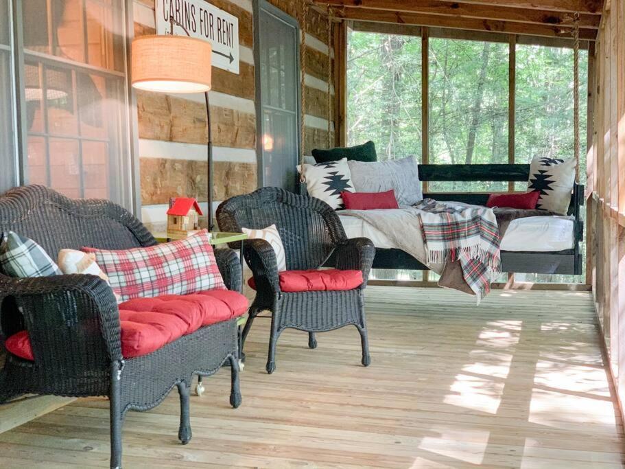 Hot Tub, Porch Swing Bed, Fire Pit, Aska Adventure Villa Blue Ridge Exterior photo